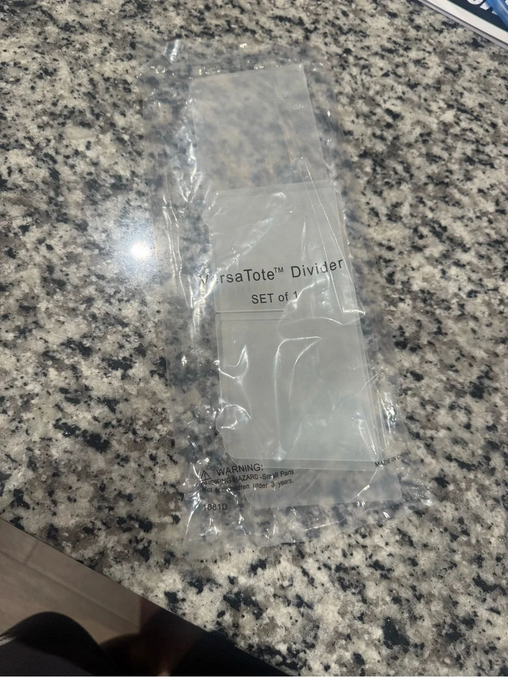 VersaTote Divider - Clear Tote Insert